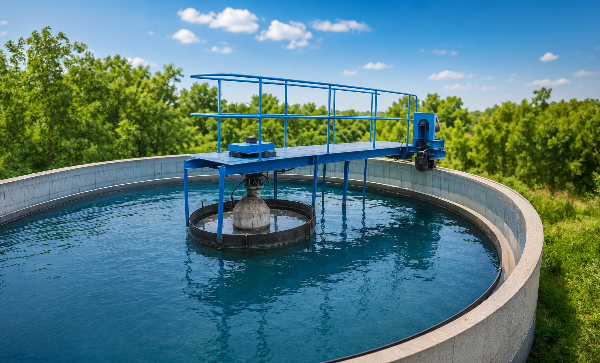 Conventional Clarifier Sedimentation System Layout