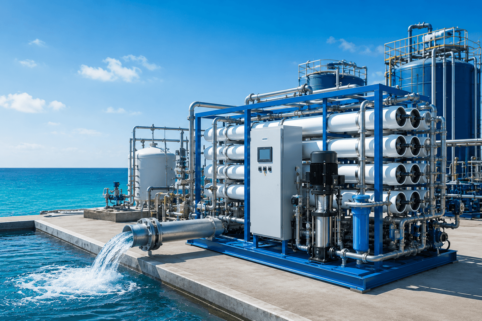 Industrial Sea and Brackish Water Desalination Purification System